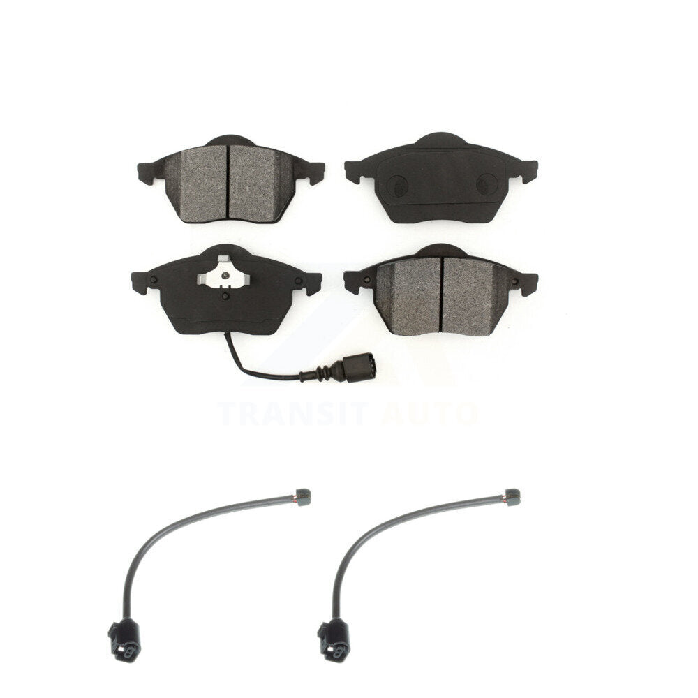 SIM Front Semi-Metallic Disc Brake Pads And Extra Wear Sensors Kit For 2004-2006 Audi TT Quattro 1.8L KSW-101016