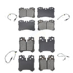 SIM Front Rear Semi-Metallic Disc Brake Pads And Wear Sensors Kit (6Pc) For Lexus LS460 KSW-101046