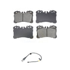 SIM Front Semi-Metallic Disc Brake Pads And Wear Sensors Kit For Lexus LS460 With Sport Package 15 Inch Wheels KSW-101057