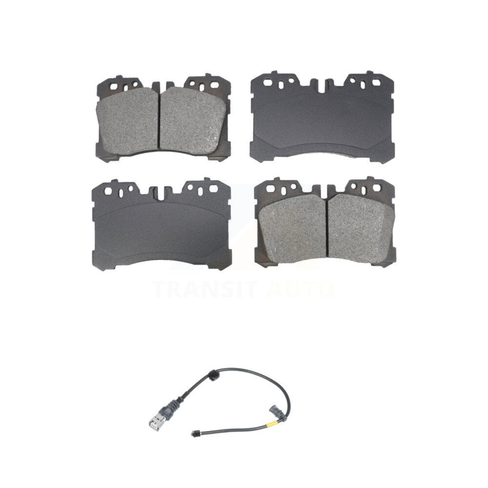 SIM Front Semi-Metallic Disc Brake Pads And Wear Sensors Kit For Lexus LS460 With Sport Package 15 Inch Wheels KSW-101057