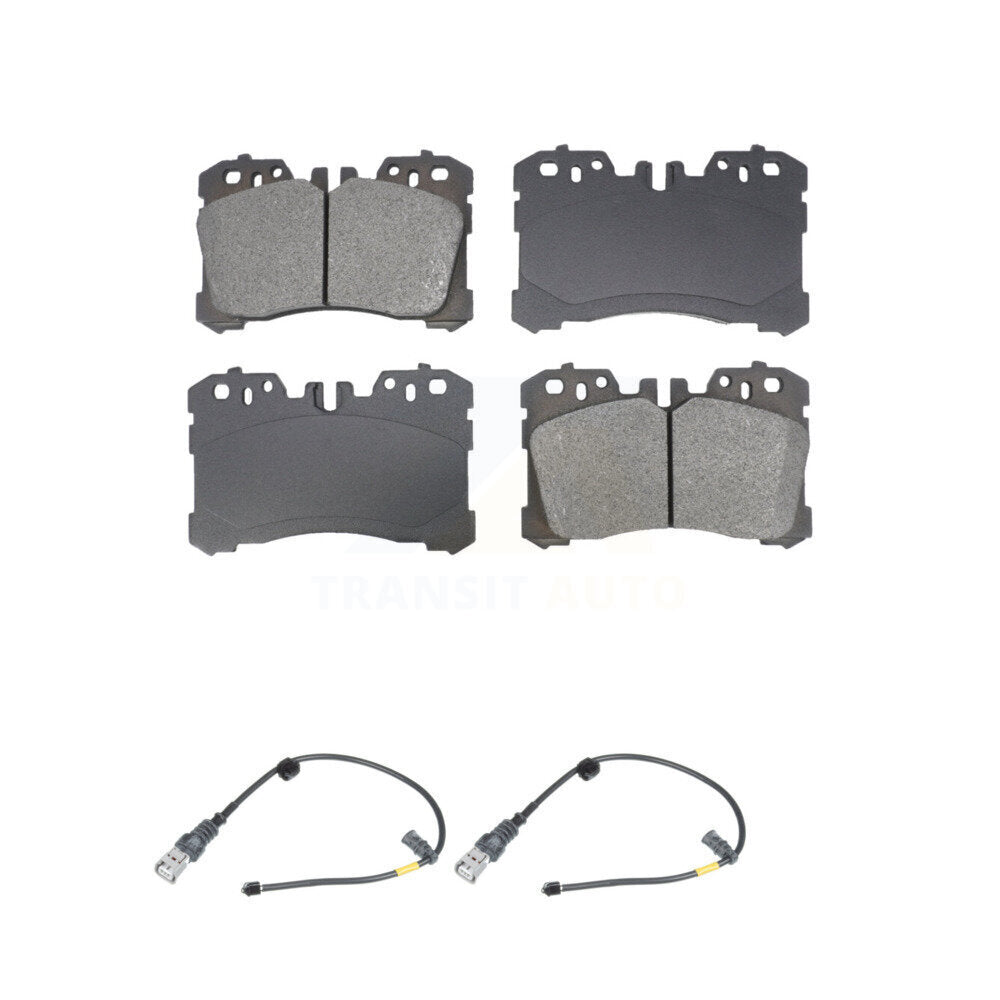 SIM Front Semi-Metallic Disc Brake Pads And Wear Sensors Kit For Lexus LS460 With Sport Package 15 Inch Wheels KSW-101062