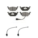 SIM Front Semi-Metallic Disc Brake Pads And Extra Wear Sensors Kit For 2004 Volkswagen Golf 2.0L 1.9L KSW-101065