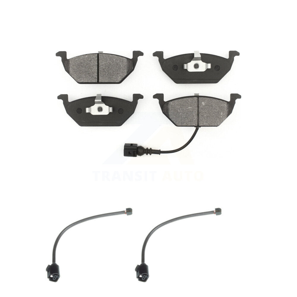 SIM Front Semi-Metallic Disc Brake Pads And Extra Wear Sensors Kit For 2004 Volkswagen Golf 2.0L 1.9L KSW-101065