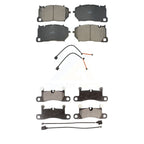 TEC Front Rear Ceramic Brake Pads Kit For 2016-2018 Porsche Cayenne With Composite Brakes KTC-100949