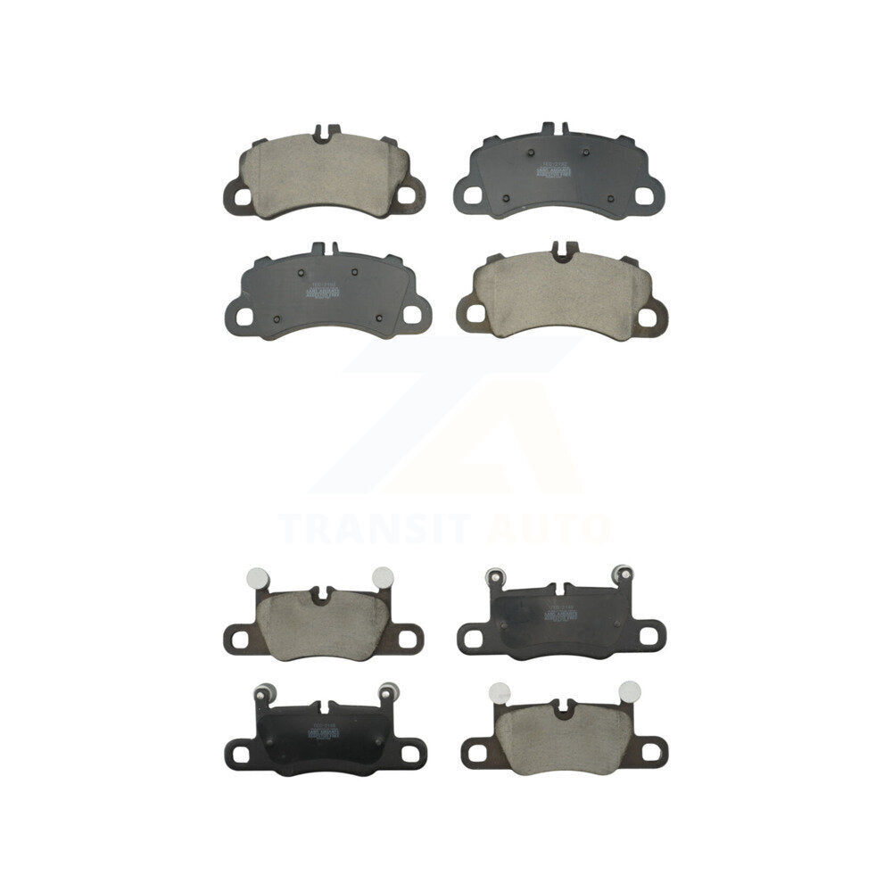 TEC Front Rear Ceramic Brake Pads Kit For Porsche Cayenne With 350mm Diameter Rotor Cast Iron Disc KTC-100952