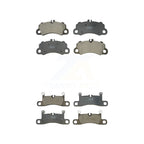 TEC Front Rear Ceramic Brake Pads Kit For Porsche Cayenne With 350mm Diameter Rotor Cast Iron Disc KTC-100953
