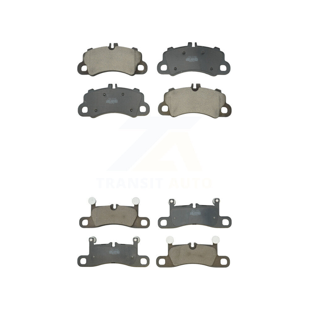 TEC Front Rear Ceramic Brake Pads Kit For Porsche Cayenne With 350mm Diameter Rotor Cast Iron Disc KTC-100953