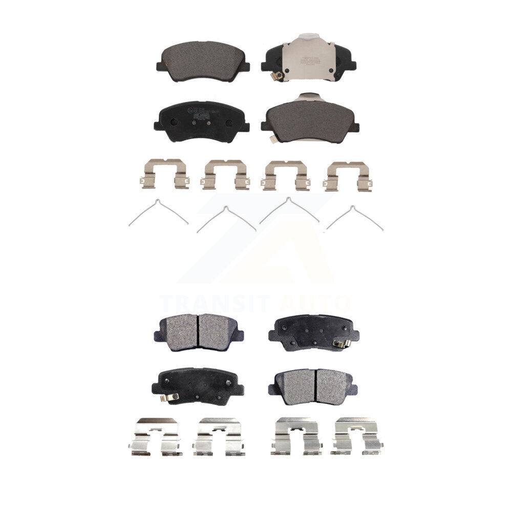 TEC Front Rear Ceramic Brake Pads Kit For 2018 Kia Rio Except Vehicles Manufactured In Mexico KTC-100958
