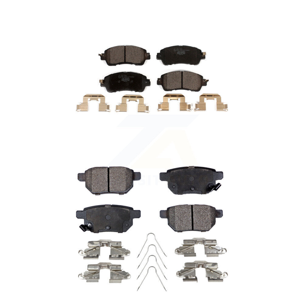 TEC Front Rear Ceramic Brake Pads Kit For 2016-2018 Toyota Yaris Sedan KTC-100959