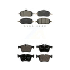 TEC Front Rear Ceramic Brake Pads Kit For 2022-2023 Mercedes-Benz C300 Convertible Coupe Without Sport Package With 330mm Diameter Rotor KTC-100961