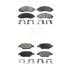 TEC Front Rear Ceramic Brake Pads Kit For 2005 Pontiac G6 With 2 Piston Calipers KTC-100963