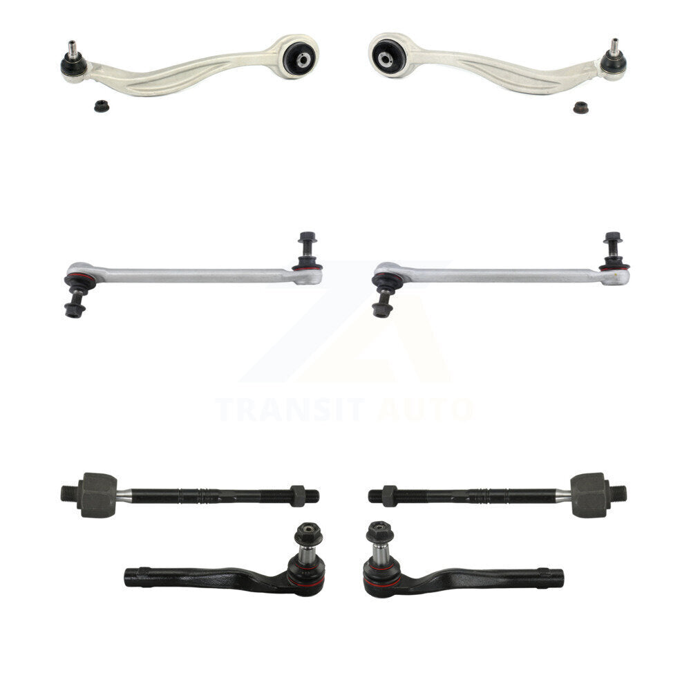 TOR Front Suspension Lower Forward Control Arm And Ball Joint Assembly Steering Tie Rod End Stabilizer Bar Link Kit (8Pc)