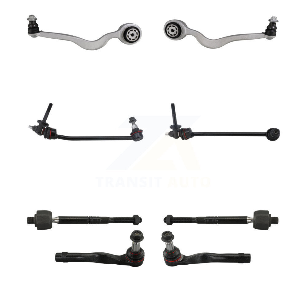 TOR Front Suspension Lower Forward Control Arm And Ball Joint Assembly Steering Tie Rod End Stabilizer Bar Link Kit (8Pc)