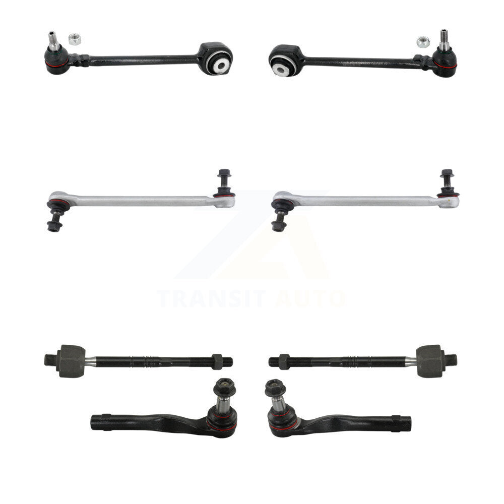 TOR Front Suspension Lower Rearward Control Arm And Ball Joint Assembly Steering Tie Rod End Stabilizer Link Kit (8Pc) For