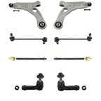 TOR Front Suspension Lower Control Arm And Ball Joint Assembly Steering Tie Rod End Stabilizer Bar Link Kit (8Pc) For 2015-2017 Chrysler 200 Without 17" Factory Wheels - Left Right Side KTR-105858