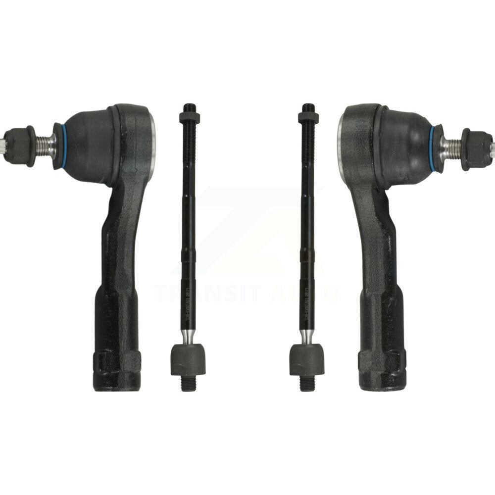 TOR Front Outer & Inner Steering Tie Rod End Kit For Kia Rio Hyundai Accent - Left Right Side (Driver Passenger) KTR-105883