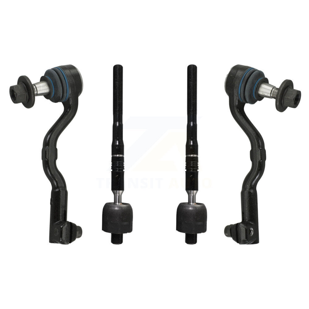 TOR Front Outer & Inner Steering Tie Rod End Kit For BMW X5 X6 Without Active Control - Left Right Side (Driver Passenger)