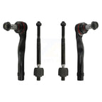 TOR Front Outer & Inner Steering Tie Rod End Kit For 2018 Mercedes-Benz E400 Coupe with AWD - Left Right Side (Driver Passenger) KTR-105896