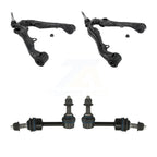 TOR Front Suspension Lower Control Arm And Ball Joint Assembly Stabilizer Bar Link Kit For Chevrolet GMC Silverado 1500 Sierra Limited LTD Without Off Road - Left Right Side KTR-105914