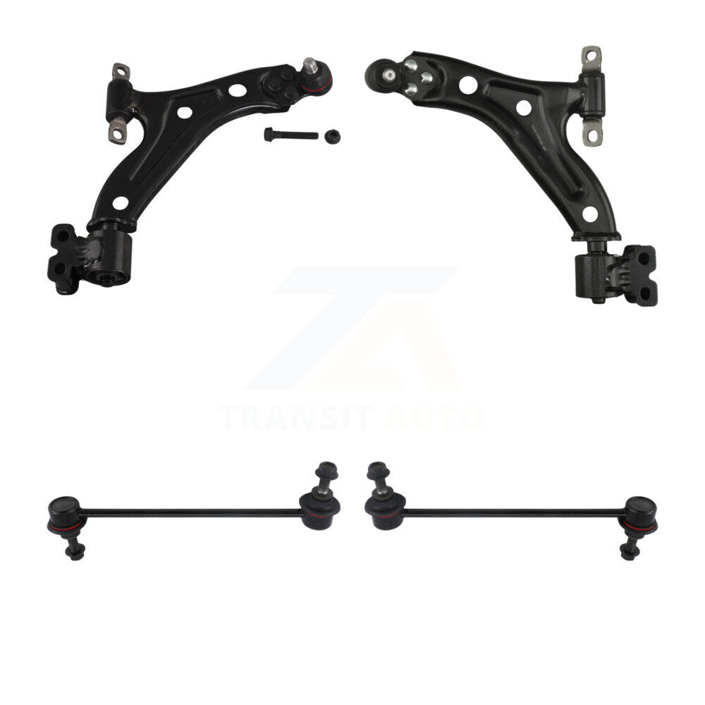 TOR Front Suspension Lower Control Arm And Ball Joint Assembly Stabilizer Bar Link Kit For 2016-2022 Chevrolet Spark - Left Right Side (Driver Passenger) KTR-105915
