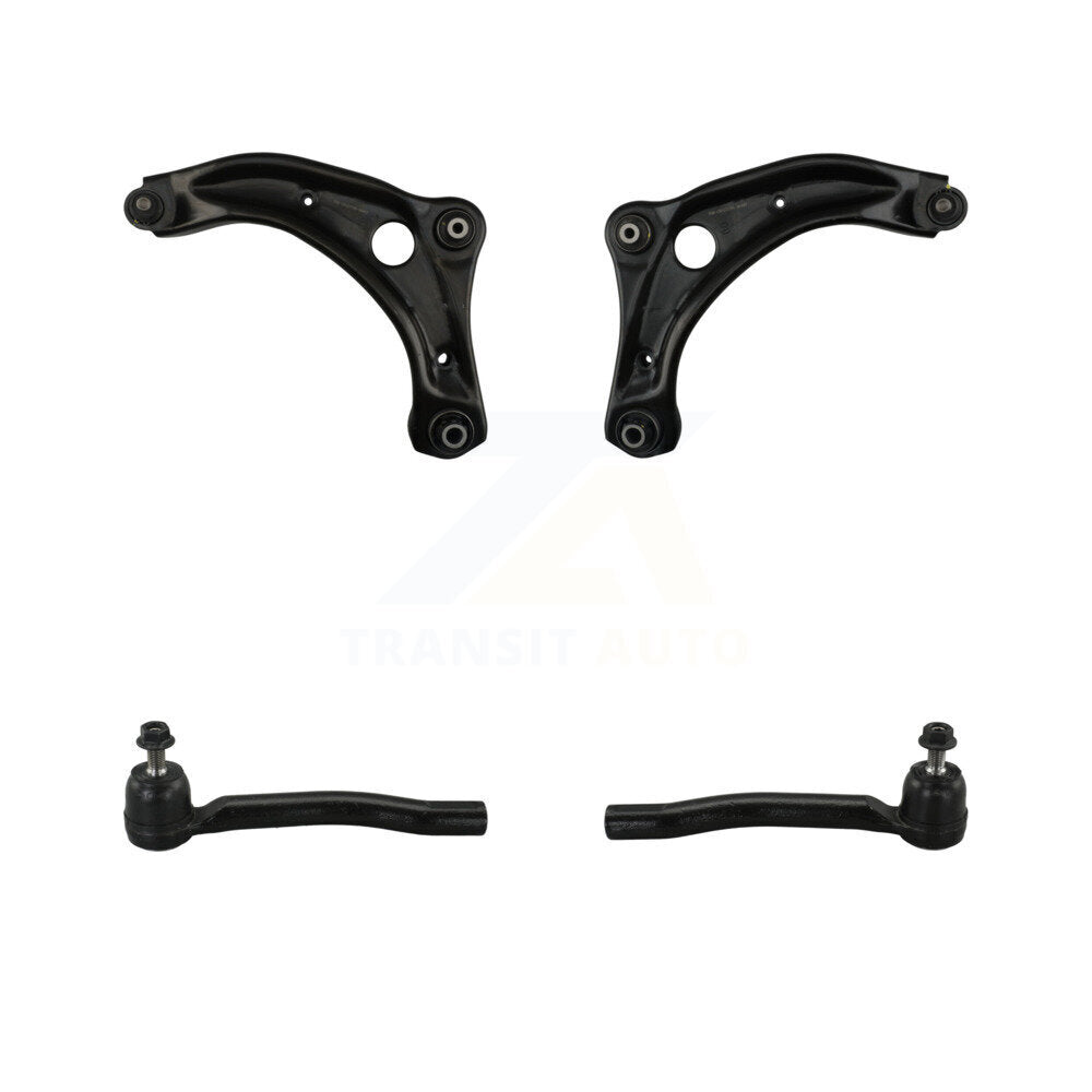 TOR Front Suspension Lower Control Arm Assembly And Outer Tie Rod End Kit For Nissan Kicks Versa - Left Right Side (Driver Passenger) KTR-105963