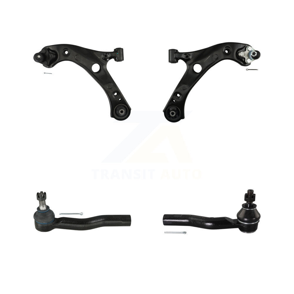 TOR Front Suspension Lower Control Arm Assembly And Outer Tie Rod End Kit For Toyota Corolla Prius Prime AWD-e - Left Right