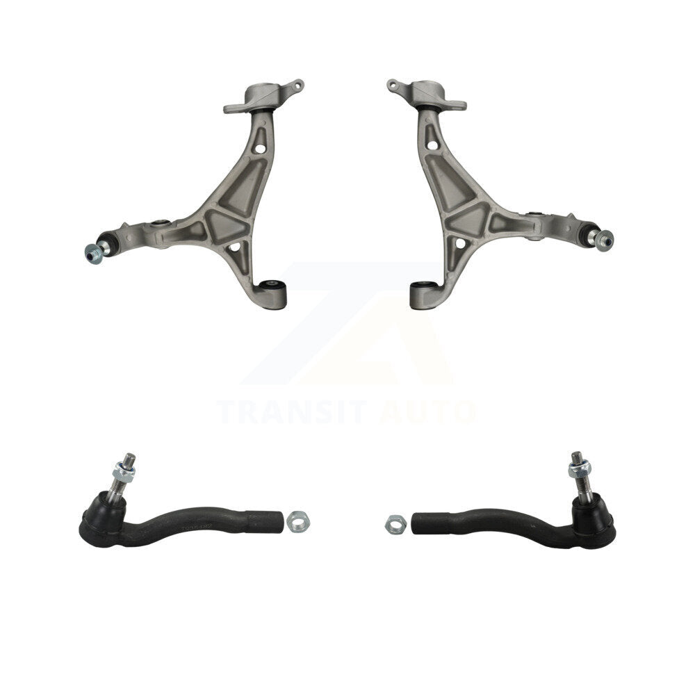 TOR Front Suspension Lower Control Arm Assembly And Outer Tie Rod End Kit For Jeep Grand Cherokee Dodge Durango WK - Left Right Side (Driver Passenger) KTR-105970