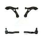 TOR Front Suspension Lower Control Arm Assembly And Outer Tie Rod End Kit For 2018-2022 Toyota C-HR - Left Right Side (Driver Passenger) KTR-105973
