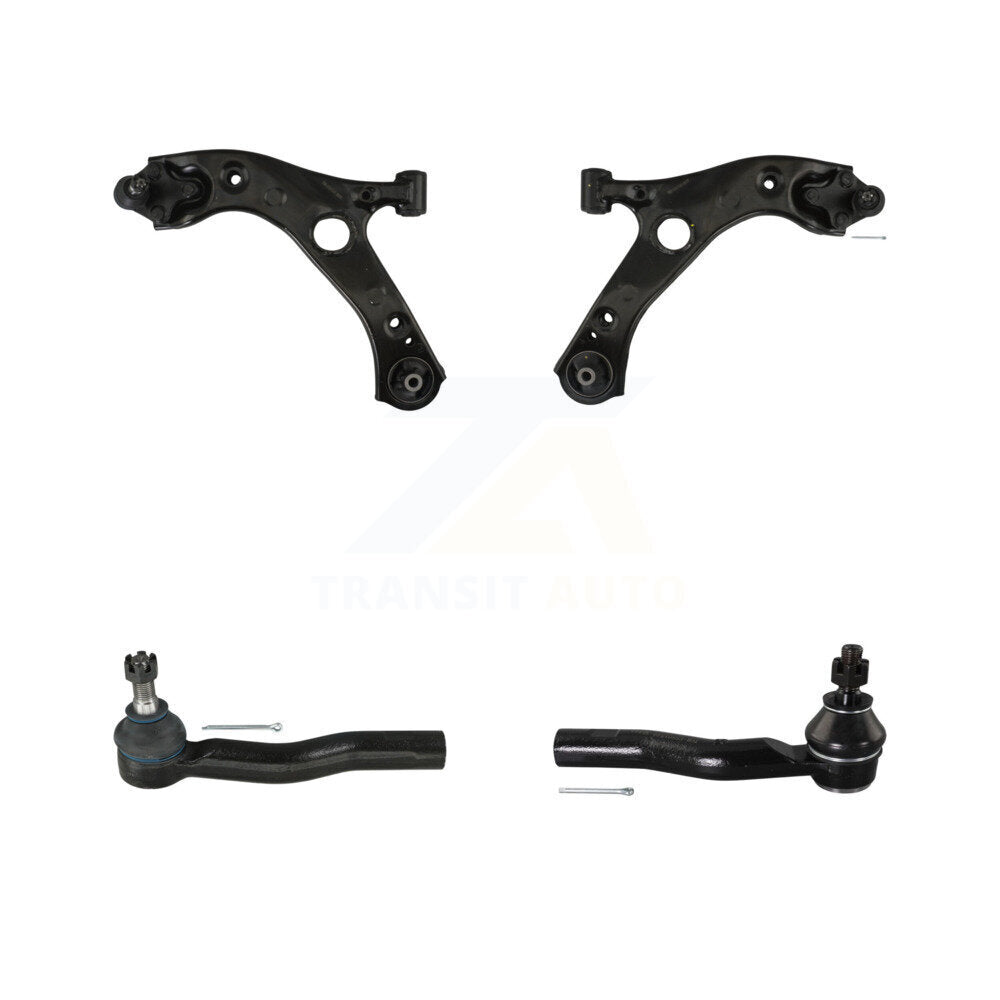 TOR Front Suspension Lower Control Arm Assembly And Outer Tie Rod End Kit For 2018-2022 Toyota C-HR - Left Right Side