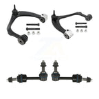 TOR Front Suspension Upper Control Arm And Ball Joint Assembly Stabilizer Bar Link Kit For Chevrolet GMC Silverado 1500 Sierra Limited LTD Without Off Road - Left Right Side KTR-105974