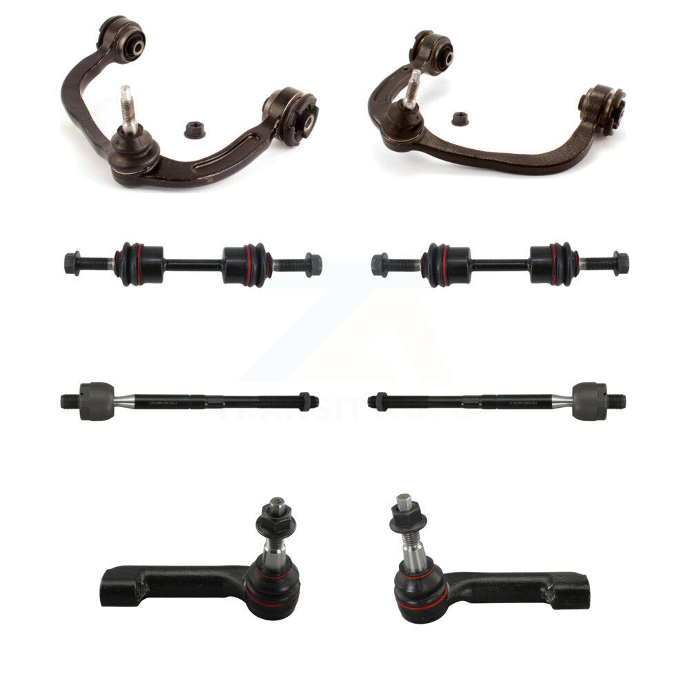 TOR Front Suspension Upper Control Arm And Ball Joint Assembly Steering Tie Rod End Stabilizer Bar Link Kit (8Pc) For