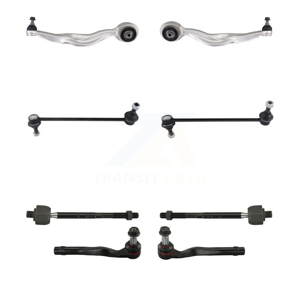 TOR Front Suspension Upper Control Arm And Ball Joint Assembly Steering Tie Rod End Stabilizer Bar Link Kit (8Pc) For