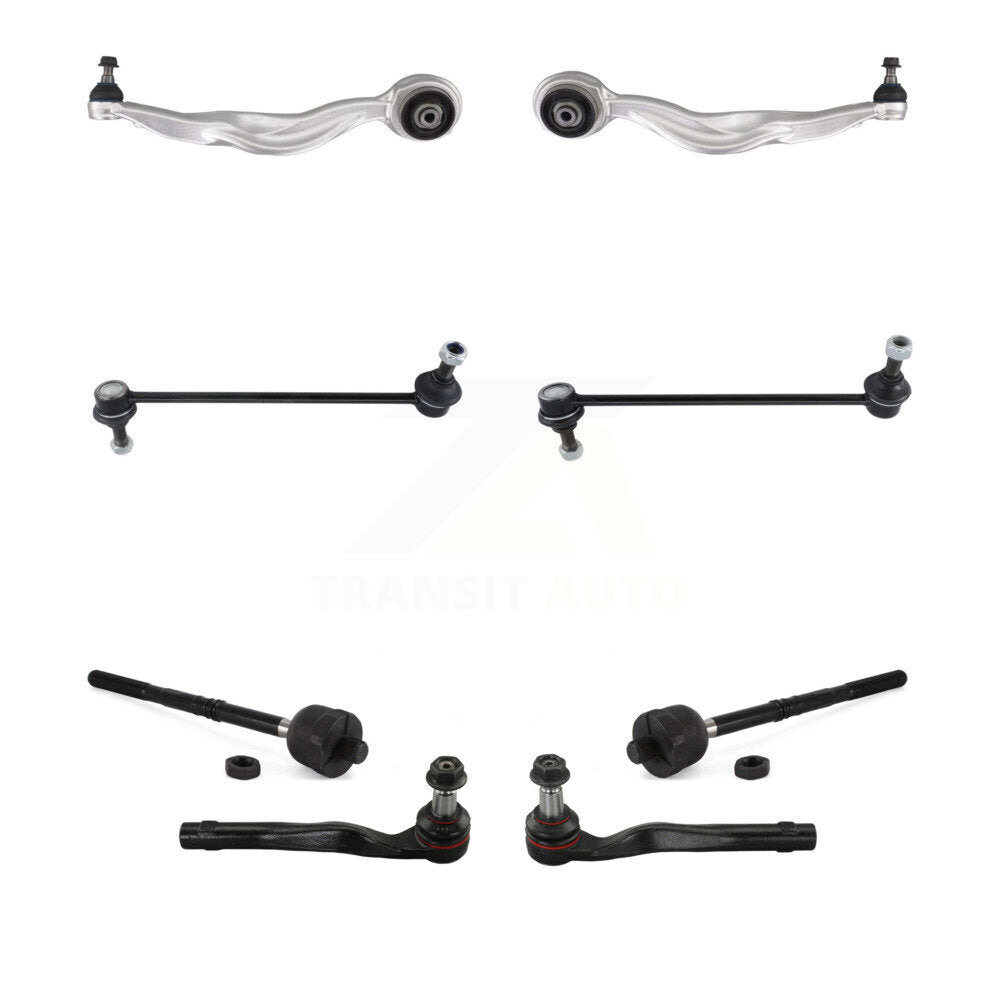 TOR Front Suspension Upper Control Arm And Ball Joint Assembly Steering Tie Rod End Stabilizer Bar Link Kit (8Pc) For