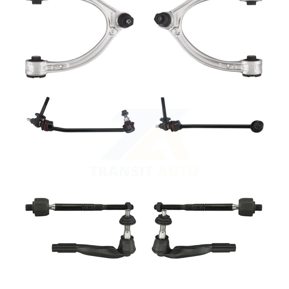 TOR Front Suspension Upper Control Arm And Ball Joint Assembly Steering Tie Rod End Stabilizer Bar Link Kit (8Pc) For