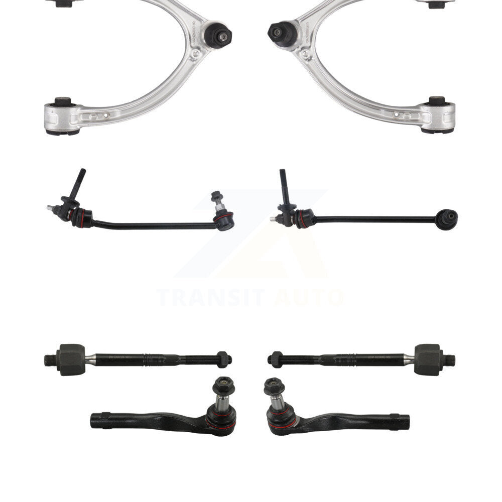 TOR Front Suspension Upper Control Arm And Ball Joint Assembly Steering Tie Rod End Stabilizer Bar Link Kit (8Pc) For 2018