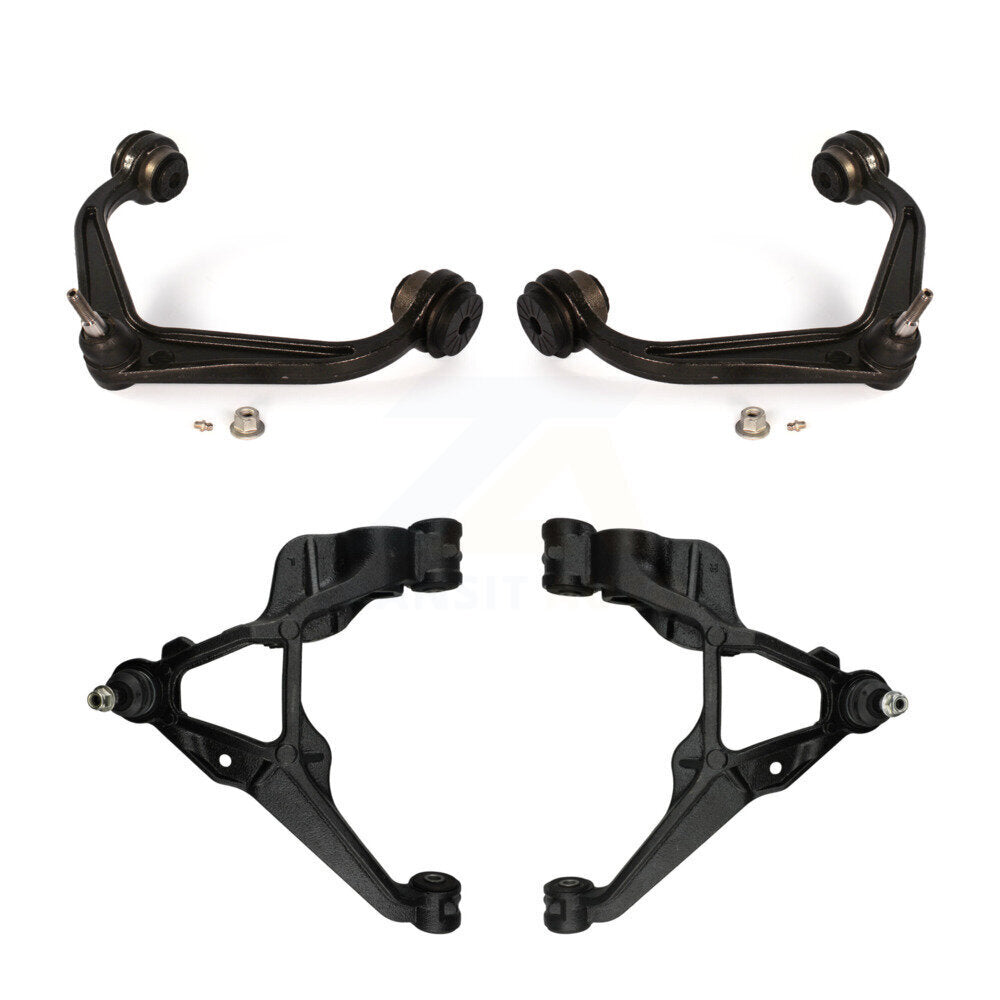 TOR Front Suspension Upper And Lower Control Arm Assembly With Ball Joints Kit For 2011-2019 GMC Chevrolet Sierra 2500 HD Silverado 3500 - Left Right Side (Driver Passenger) KTR-106001