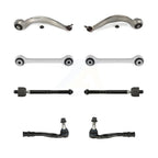 TOR Front Suspension Lower Rearward Control Arm And Ball Joint Assembly Steering Tie Rod End Stabilizer Bar Link Kit (8Pc) For 2017 Audi Q5 From Chassis VIN #FYH000001 - Left Right Side KTR-106003