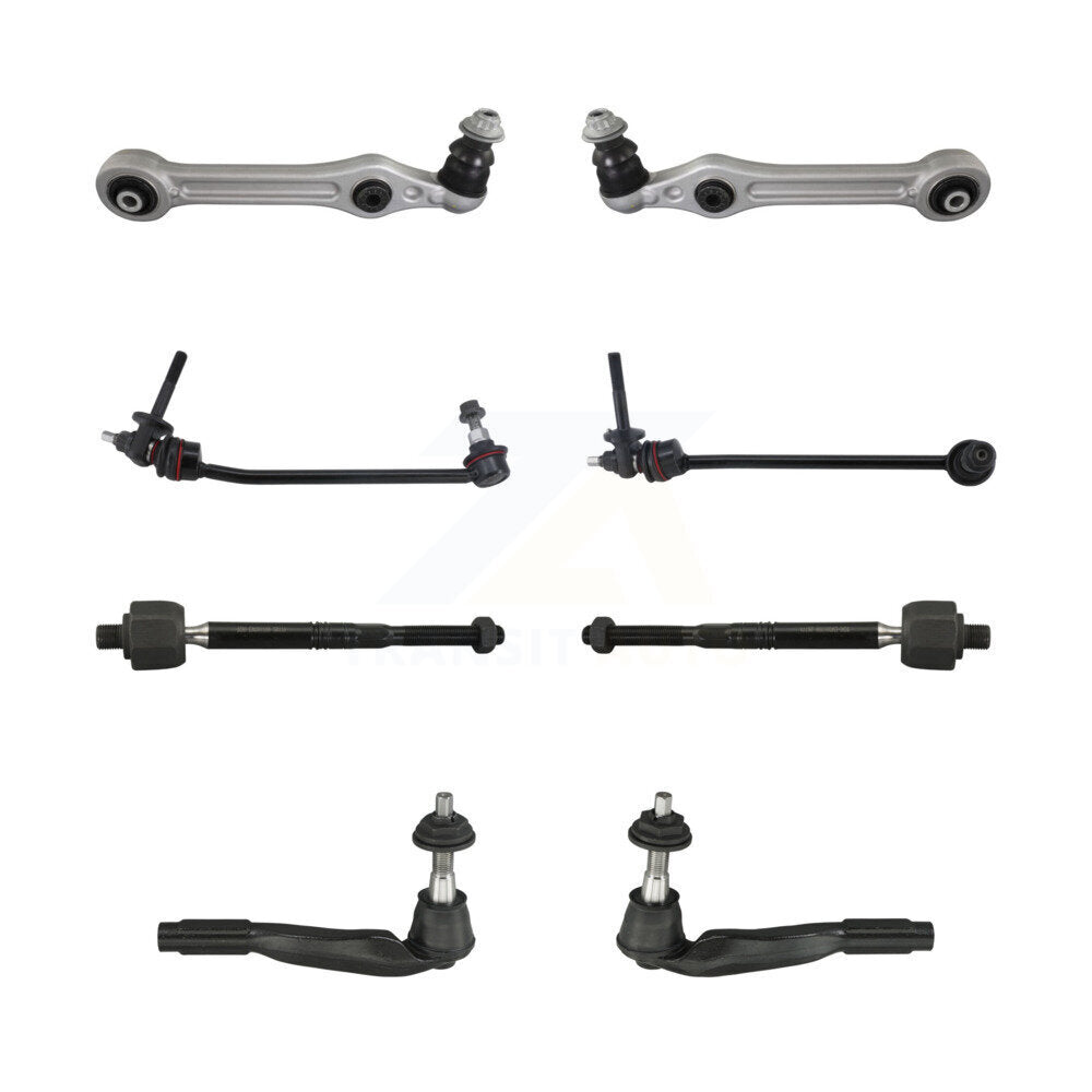 TOR Front Lower Rearward Suspension Control Arm And Ball Joint Assembly Steering Tie Rod End Stabilizer Link Kit (8Pc) For