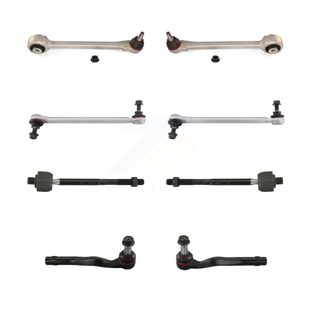 TOR Front Lower Rearward Suspension Control Arm And Ball Joint Assembly Steering Tie Rod End Stabilizer Bar Link Kit (8Pc)
