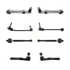 TOR Front Lower Rearward Suspension Control Arm And Ball Joint Assembly Steering Tie Rod End Stabilizer Bar Link Kit (8Pc) For 2018 Mercedes-Benz E400 Coupe with AWD Without Air KTR-106025