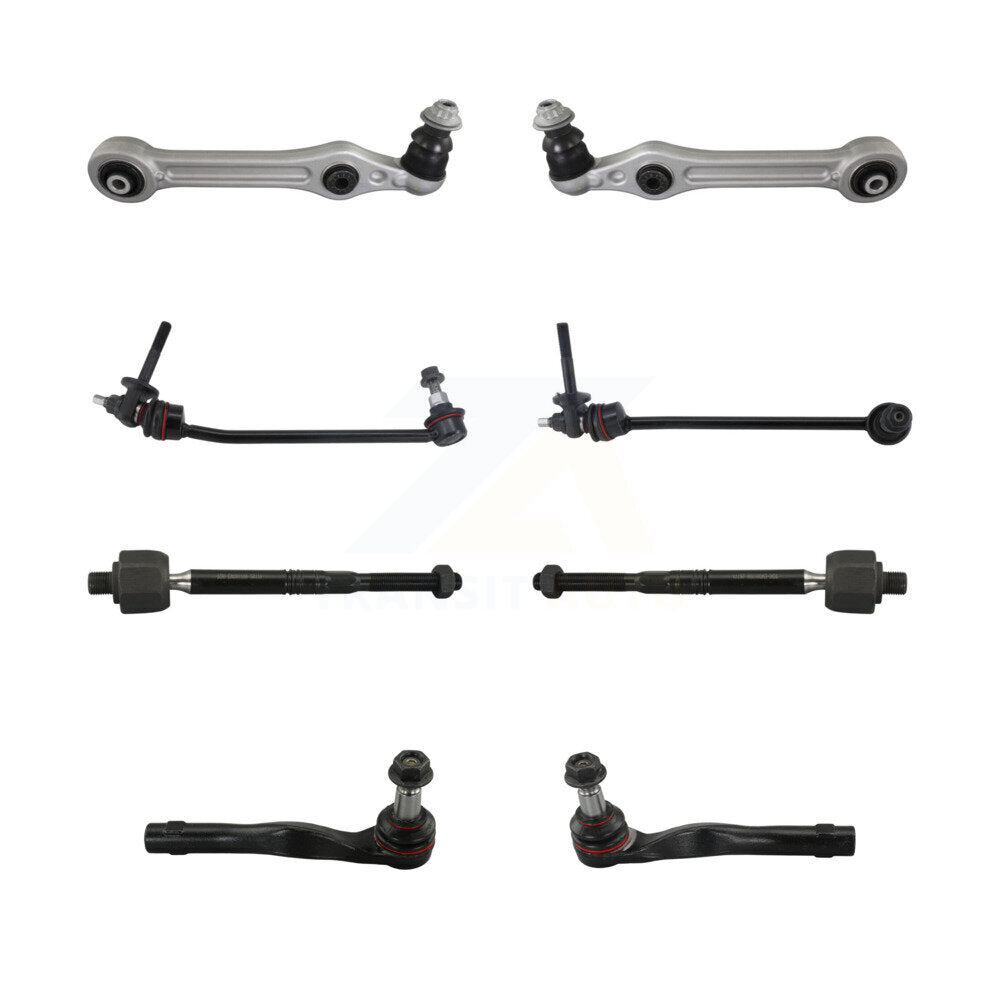 TOR Front Lower Rearward Suspension Control Arm And Ball Joint Assembly Steering Tie Rod End Stabilizer Bar Link Kit (8Pc)