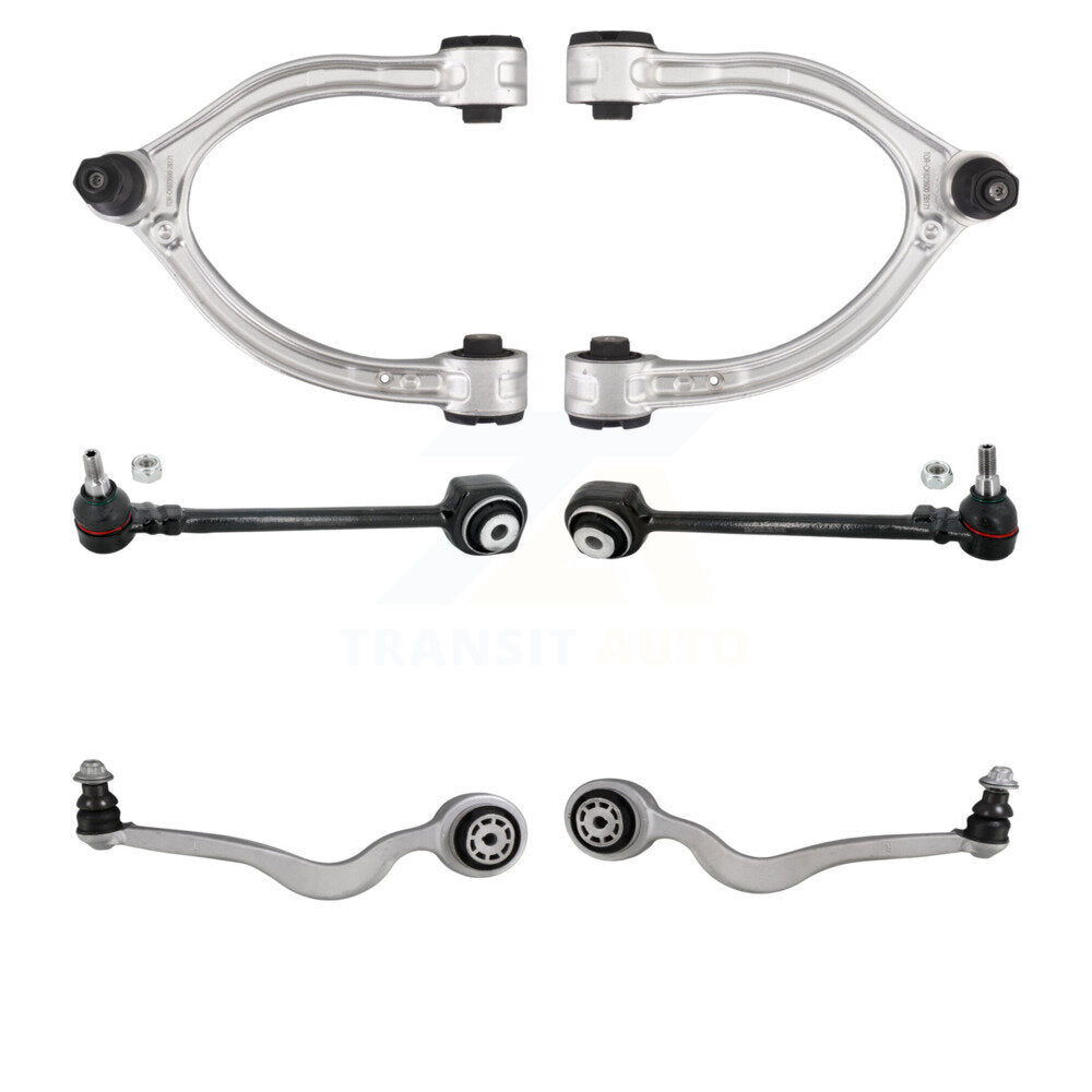 TOR Front Upper Lower Rearward Forward Suspension Control Arm Kit (6Pc) For 2018 Mercedes-Benz E400 Coupe with AWD - Left