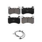TEC Front Ceramic Disc Brake Pads And Wear Sensor Kit For 2018 Land Rover Range SV Autobiography Dynamic with 5.0L With 363mm Diameter Rotor KTW-100101