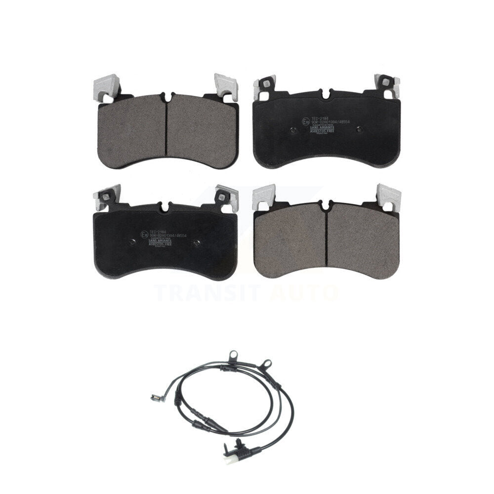 TEC Front Ceramic Disc Brake Pads And Wear Sensor Kit For 2018 Land Rover Range SV Autobiography Dynamic with 5.0L With 363mm Diameter Rotor KTW-100101