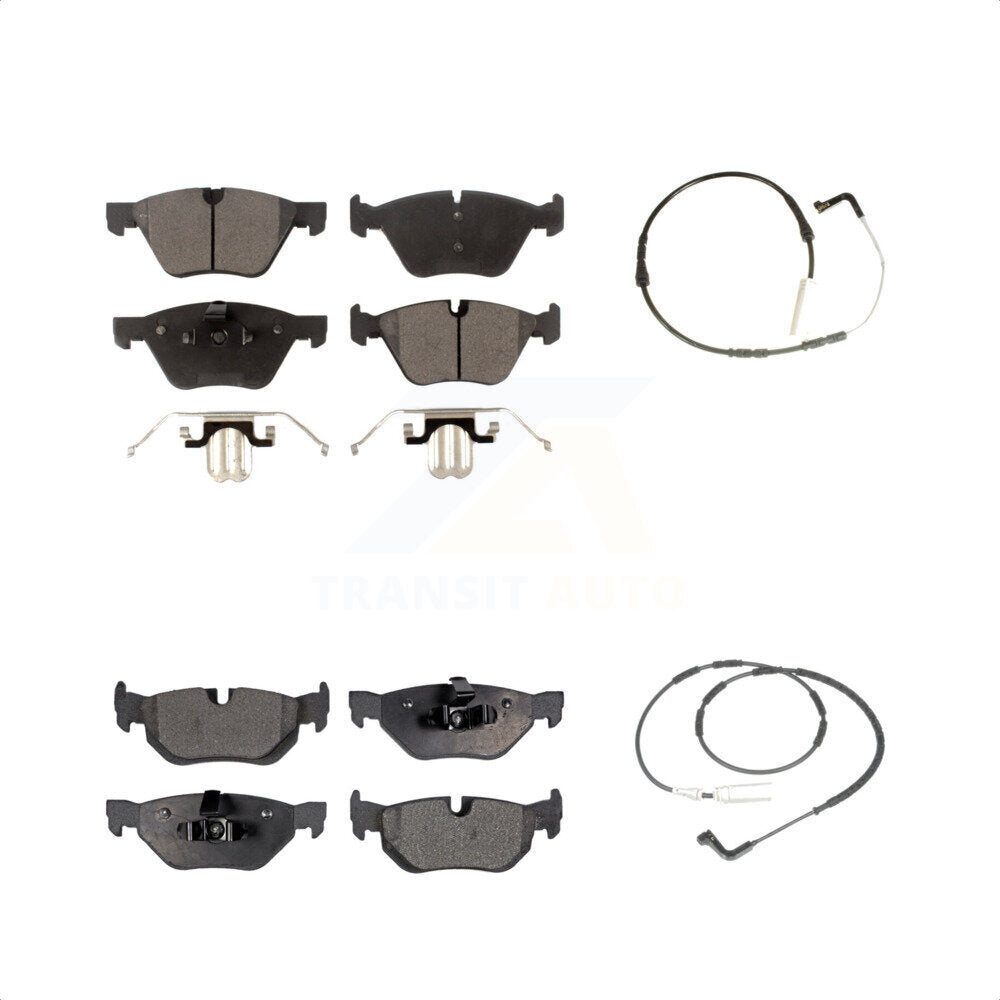 TEC Front Rear Ceramic Disc Brake Pads And Wear Sensor Kit For BMW 328xi 328i KTW-100344