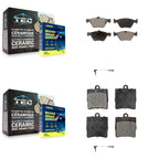 TEC Front Rear Ceramic Disc Brake Pads And Wear Sensor Kit For Chrysler Crossfire Mercedes-Benz SLK320 KTW-100373
