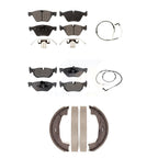 TEC Front Rear Ceramic Disc Brake Pads And Wear Sensor Kit (5Pc) For 2007 BMW 328i Sedan Coupe KTW-100720