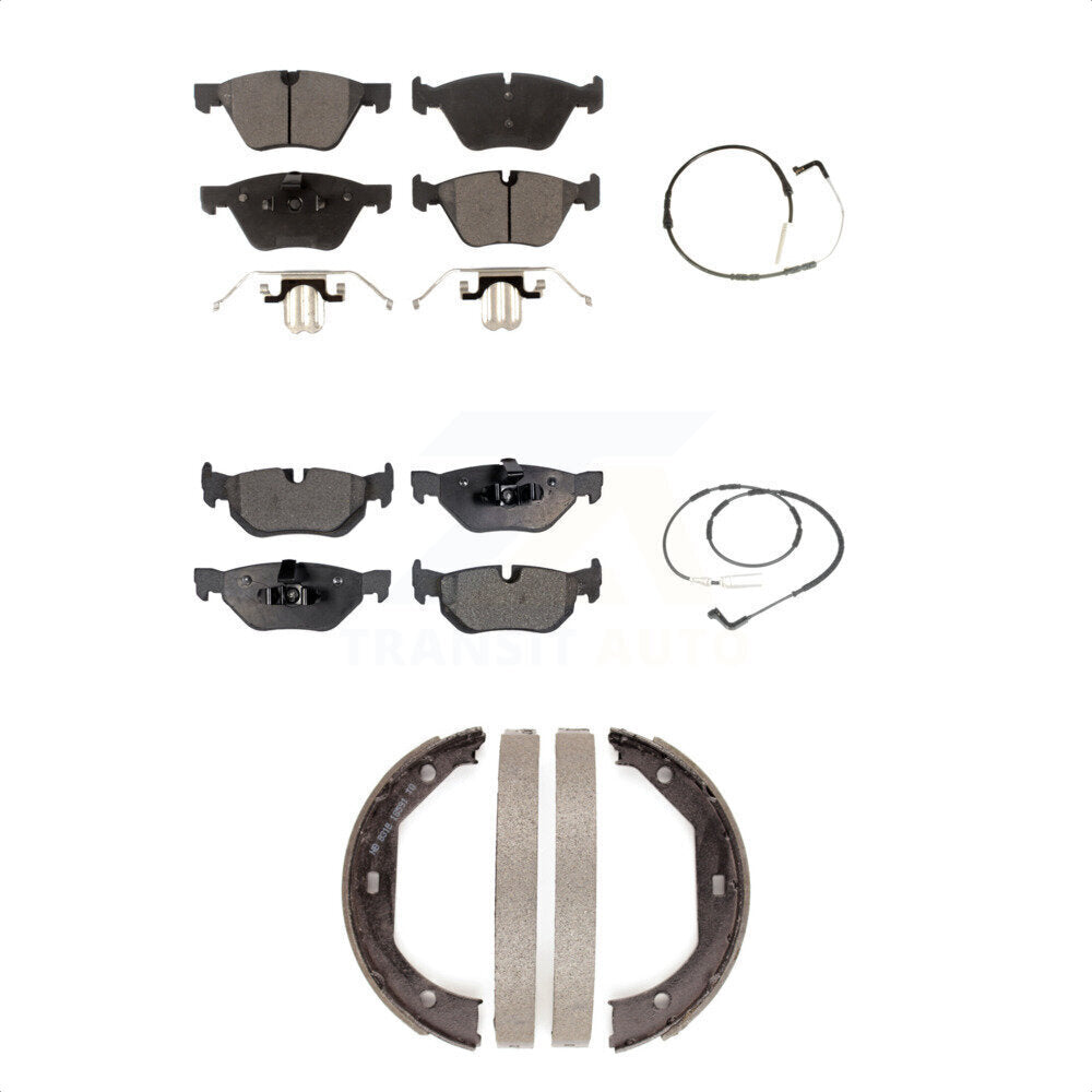 TEC Front Rear Ceramic Disc Brake Pads And Wear Sensor Kit (5Pc) For BMW 328xi 328i KTW-100730