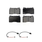 TEC Front Ceramic Disc Brake Pads And Wear Sensors Kit For 2006 Volkswagen Touareg With 330mm Diameter Rotor 2 Piston Caliper KTW-100942