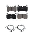 TEC Front Ceramic Disc Brake Pads And Wear Sensors Kit For 2018 Land Rover Range SV Autobiography Dynamic with 5.0L With 363mm Diameter Rotor KTW-101034